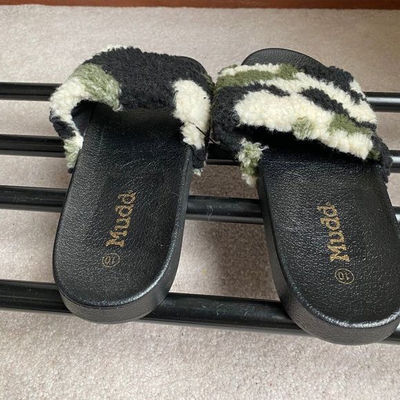 MUDD Women RIO Plush Slide Sandals - NEW NWOB - Picture 6 of 8